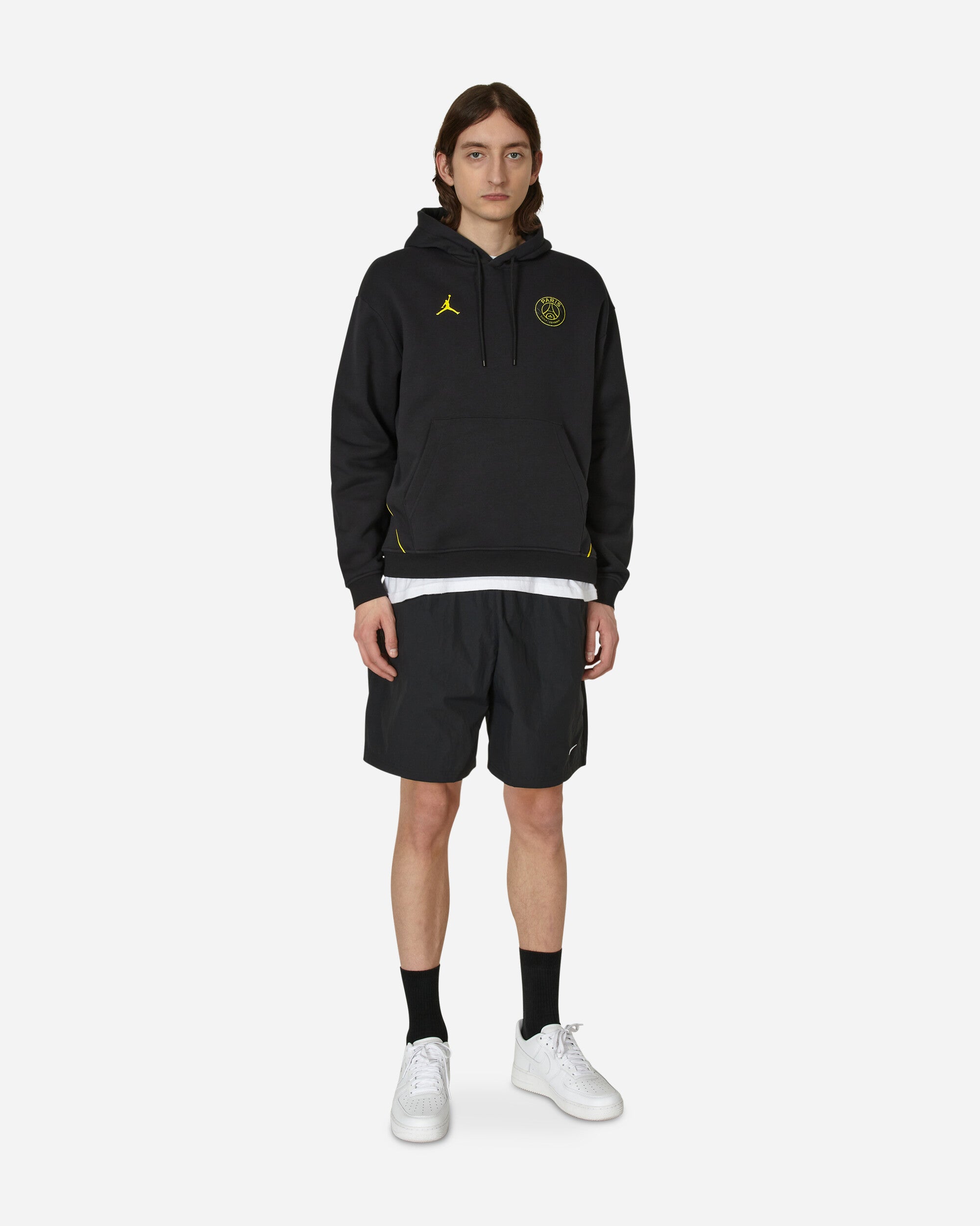 Nike Jordan Psg Flc Po Black/Tour Yellow Sweatshirts Hoodies DV0611-010