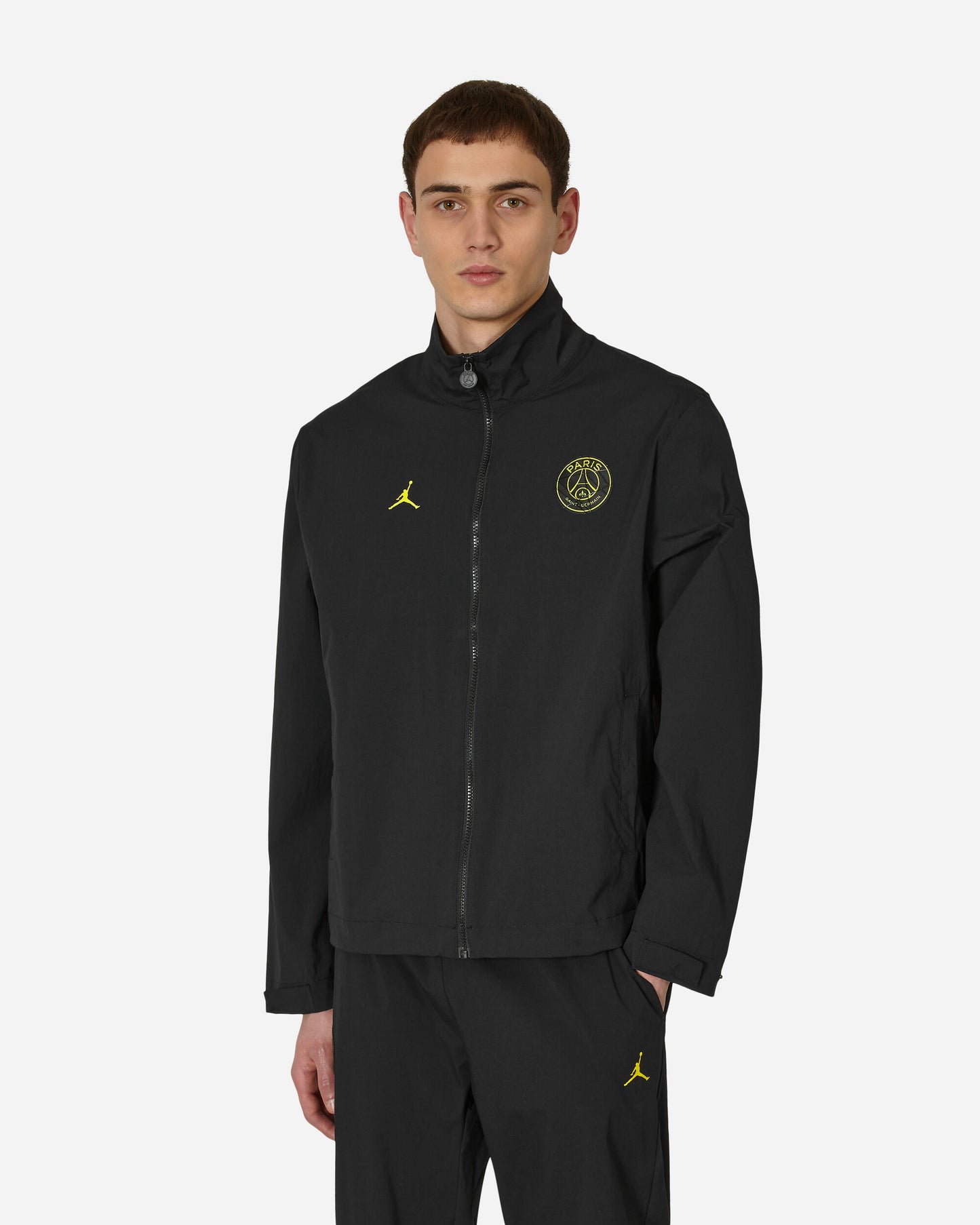 Nike Jordan Psg Wvn Jacket Black/Tour Yellow/Tour Yellow Coats and Jackets Jackets DV0608-010