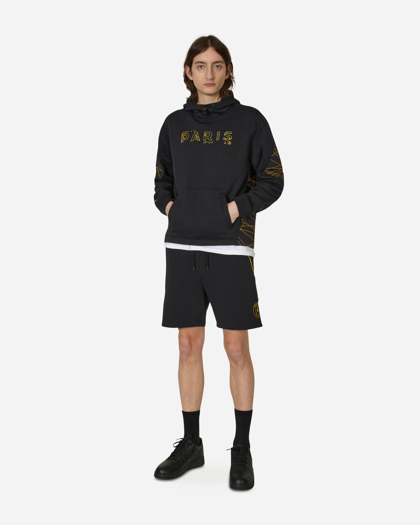 Nike Jordan Psg Flc Short Black/Taxi Shorts Sweatshorts DV0619-010