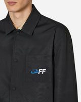 Off-White Exact Opp Shirt Jacket Black/White Coats and Jackets Jackets OMEA385S23FAB001 1001