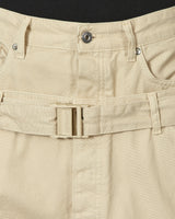 Off-White Wave Off Canvas Double Over Pant New Beige Pants Trousers OMCE035S23FAB001 6161