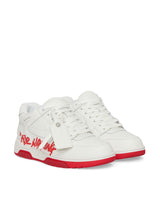 Off-White Out Of Office ''For Walking'' White/Red Sneakers Low OMIA189S23LEA003 0125