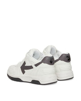 Off-White Out Of Office Claf Leather White Dark Sneakers Low OMIA189S23LEA001 0107