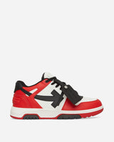Off-White Out Of Office Claf Leather Red Black Sneakers Low OMIA189S23LEA001 2510