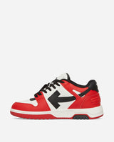 Off-White Out Of Office Claf Leather Red Black Sneakers Low OMIA189S23LEA001 2510