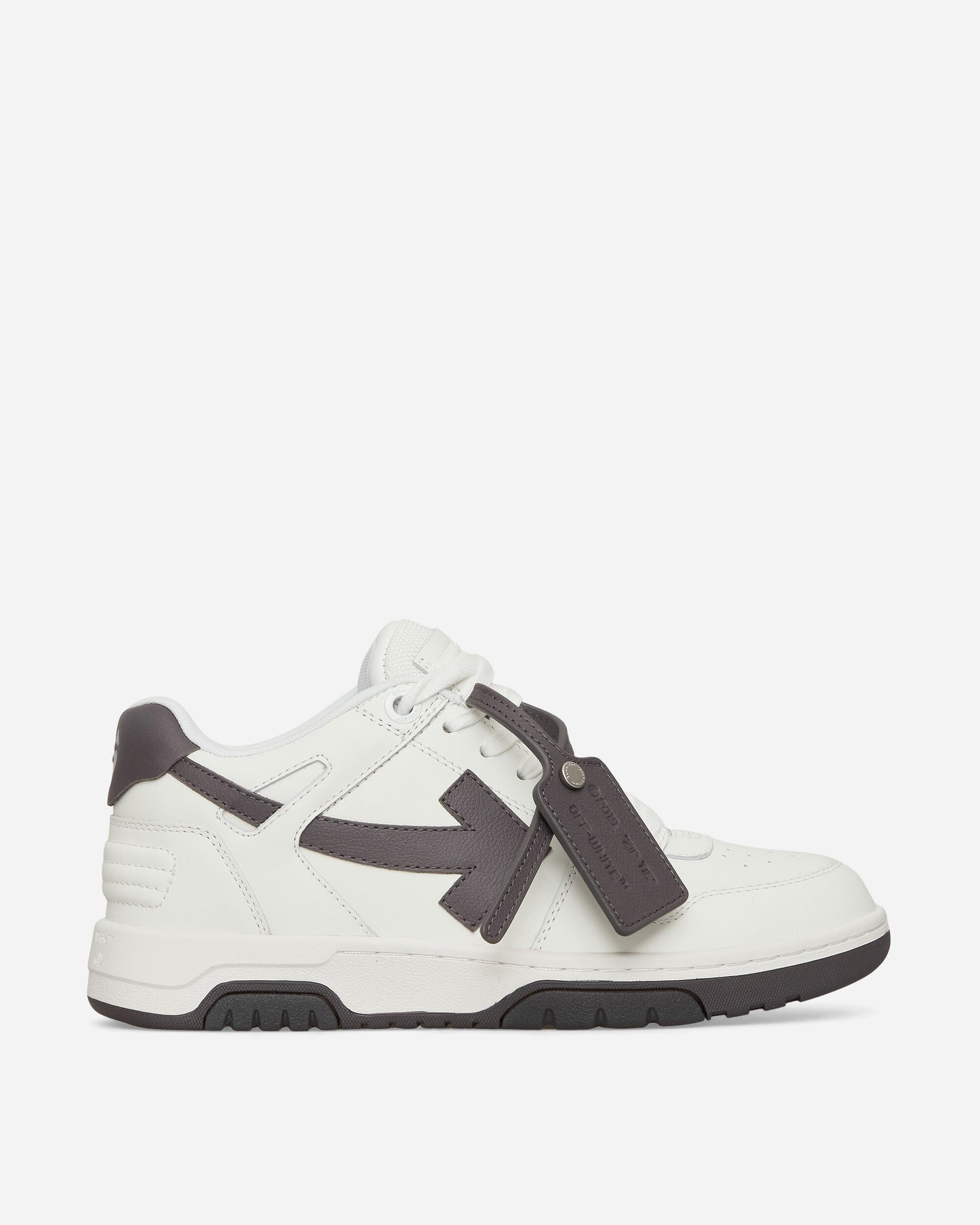 Off-White Out Of Office Claf Leather White Dark Sneakers Low OMIA189S23LEA001 0107