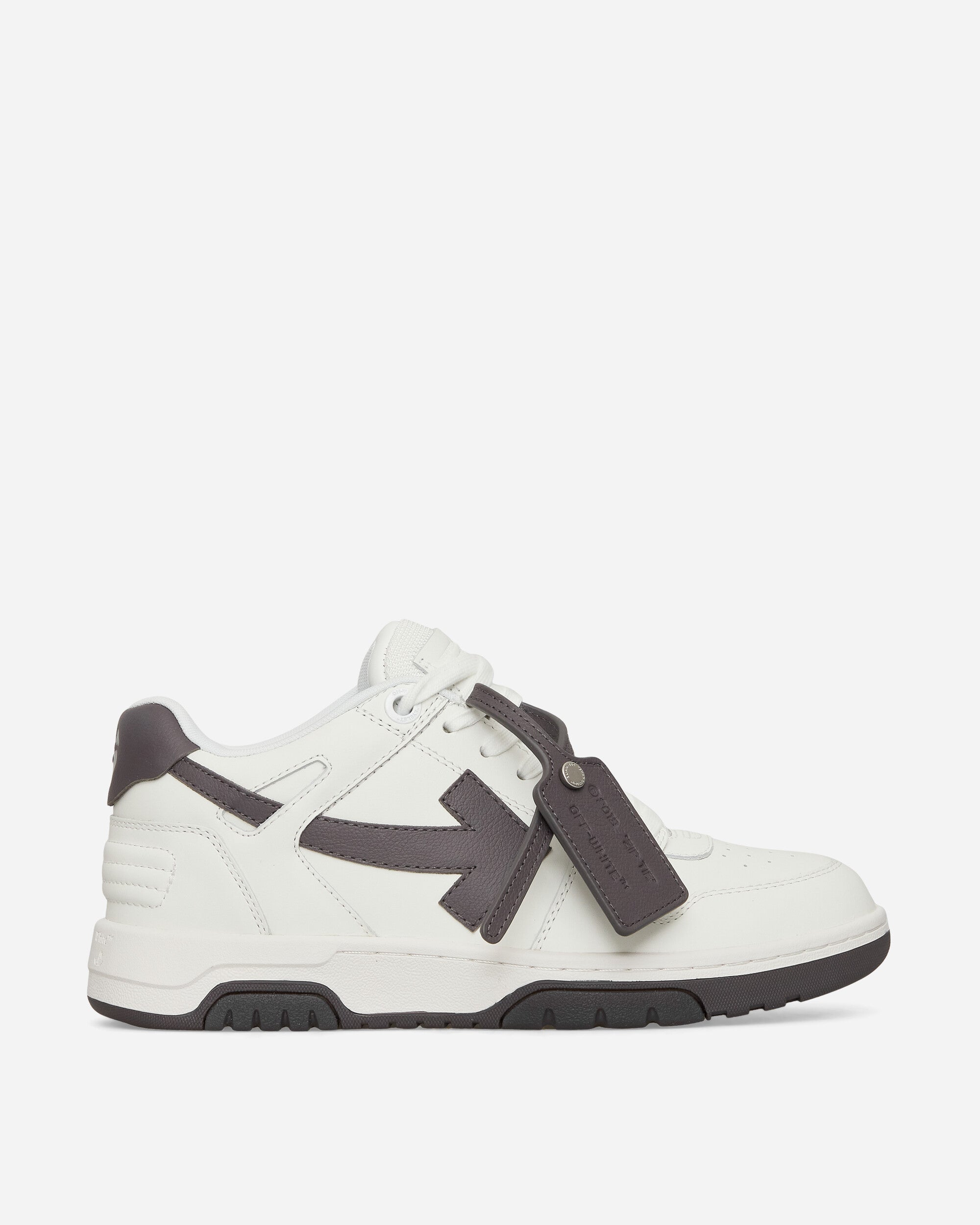 Off-White Out Of Office Claf Leather White Dark Sneakers Low OMIA189S23LEA001 0107