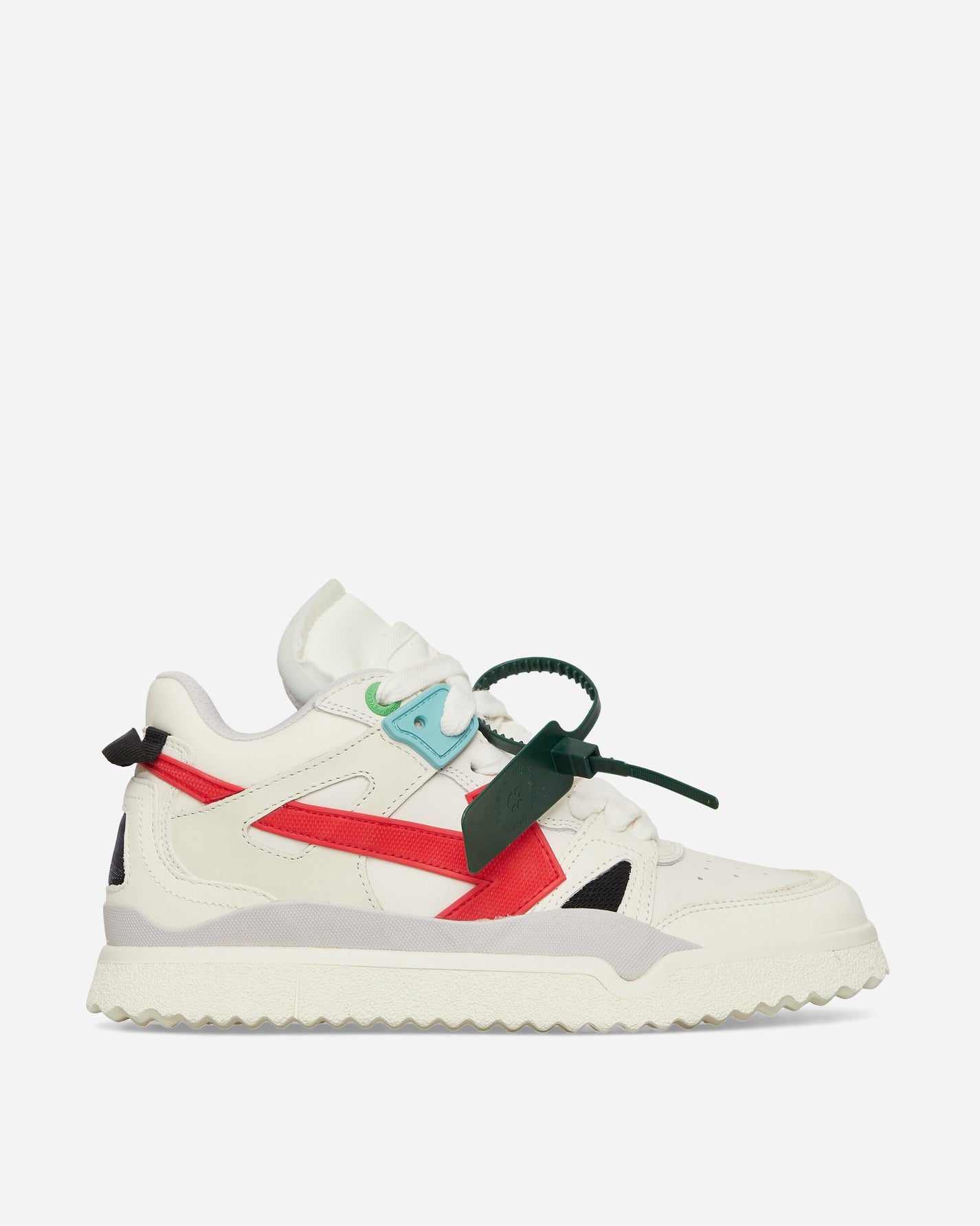 Off-White Midtop Sponge Sneakers White/Red Sneakers Mid OMIA234S23LEA001 0125