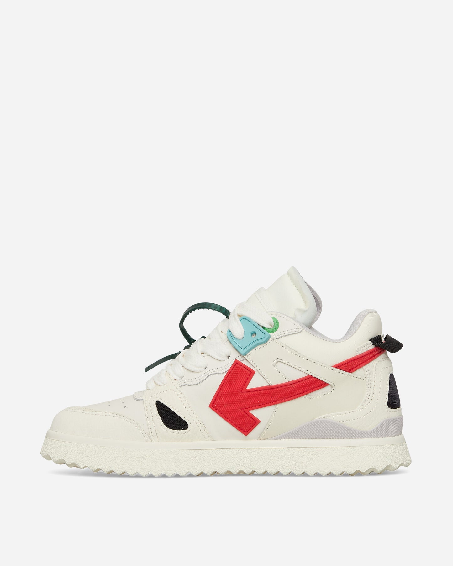 Off-White Midtop Sponge Sneakers White/Red Sneakers Mid OMIA234S23LEA001 0125