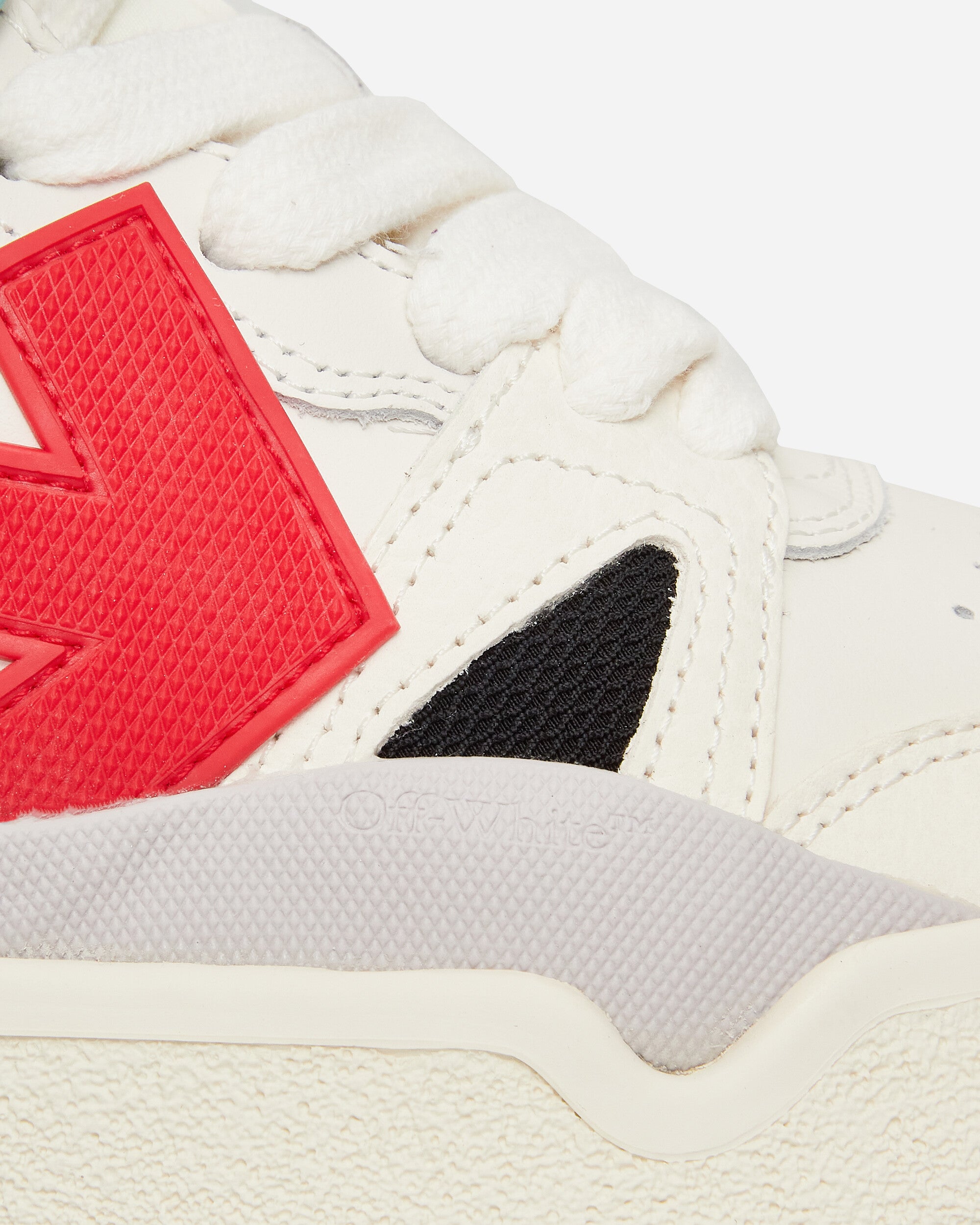 Off-White Midtop Sponge Sneakers White/Red Sneakers Mid OMIA234S23LEA001 0125