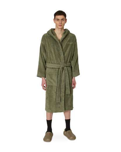 Off-White Bookish Hoodie Bathrobe Army Green Textile Bath Towels OHZB012T23FAB005 5600