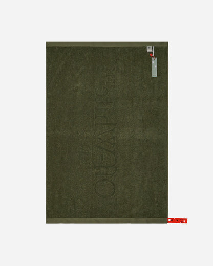 Off-White Bookish Shower Towel Army Green Textile Bath Towels OHZB008T23FAB001 5600