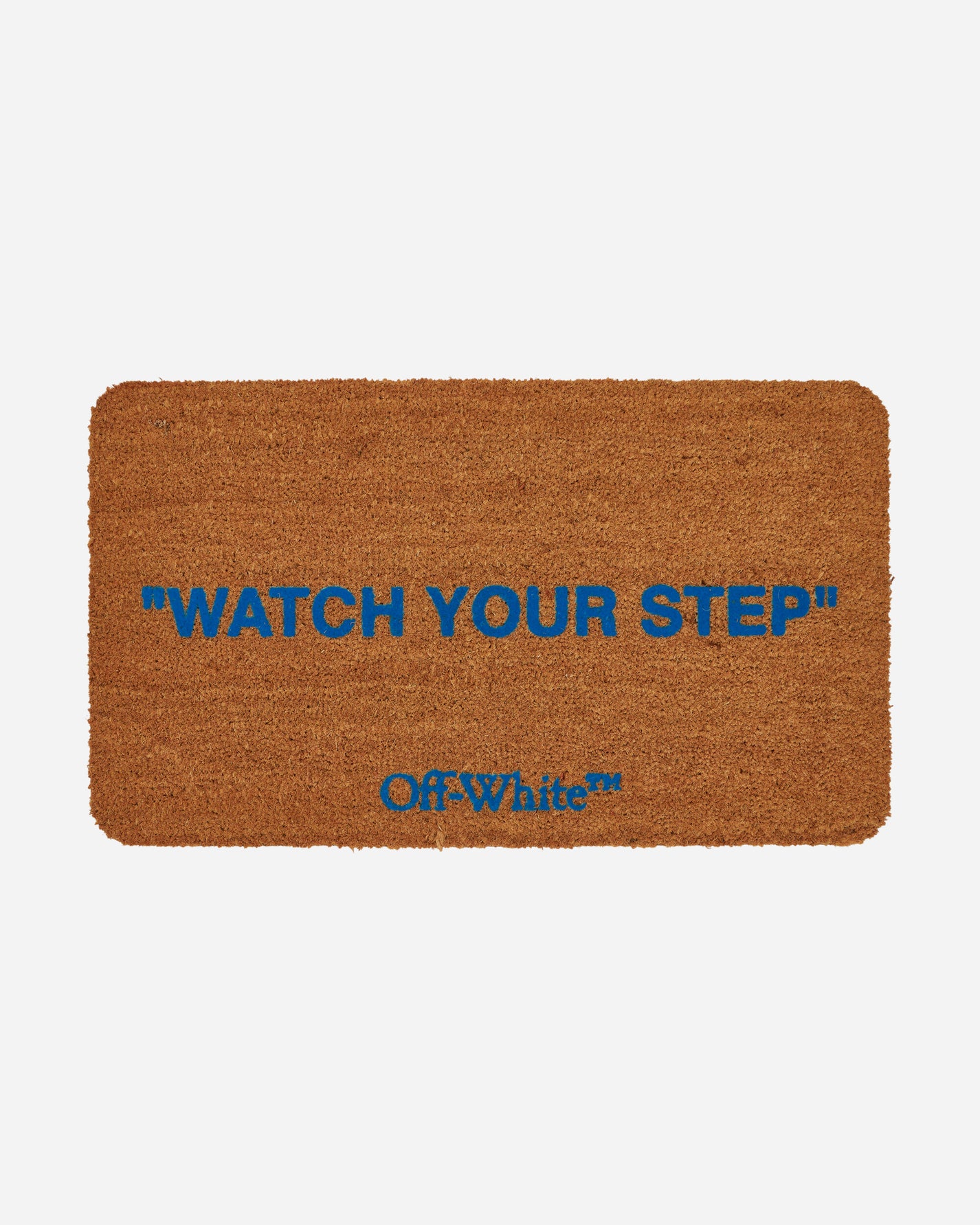 Off-White Doormat Quotes Brown Textile Rugs OHZG006T23MAT001 6040