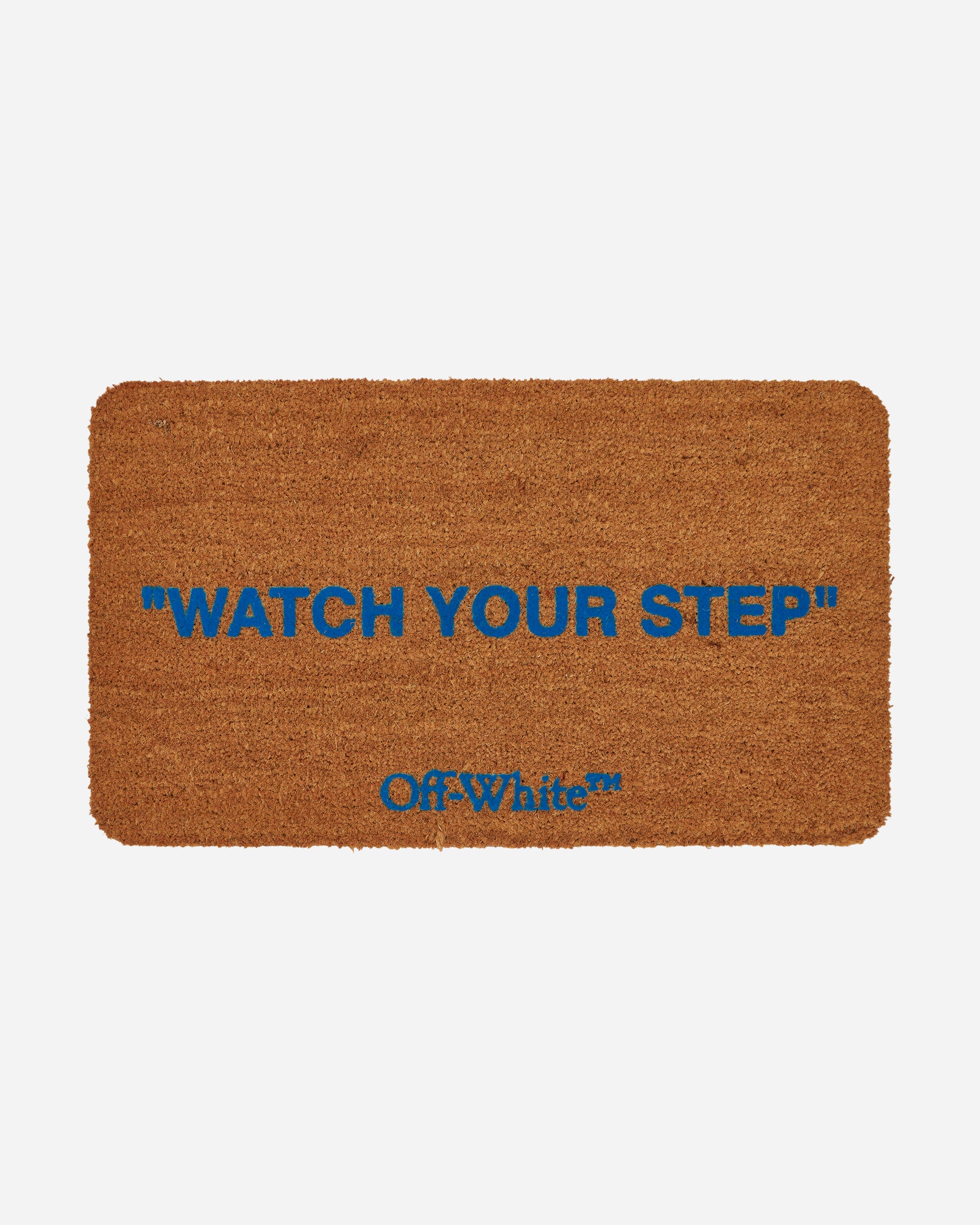Off-White Doormat Quotes Brown Textile Rugs OHZG006T23MAT001 6040