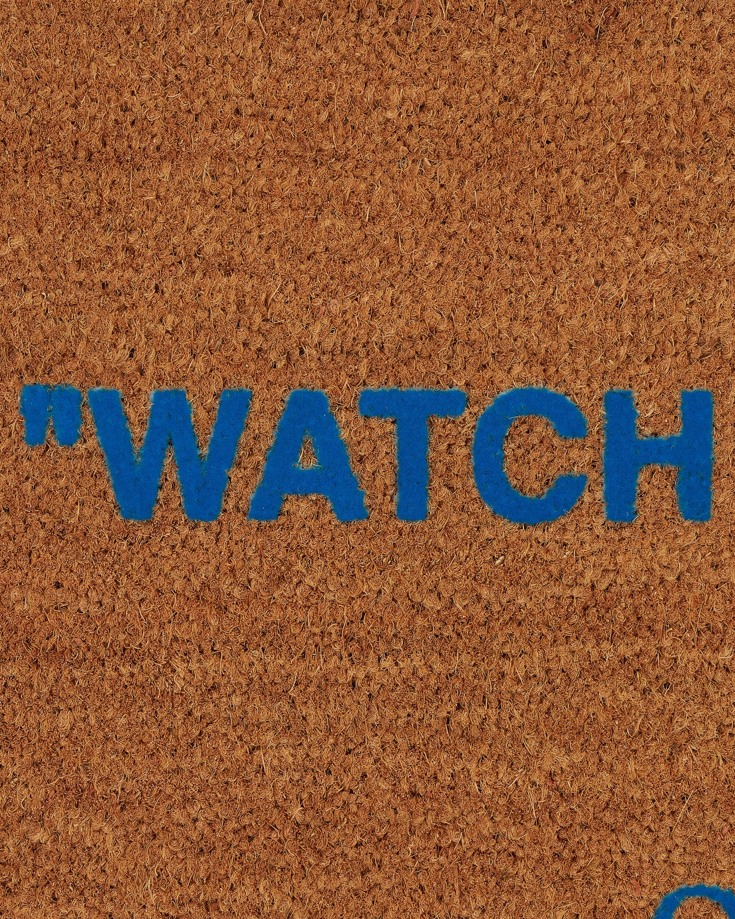 Off-White Doormat Quotes Brown Textile Rugs OHZG006T23MAT001 6040