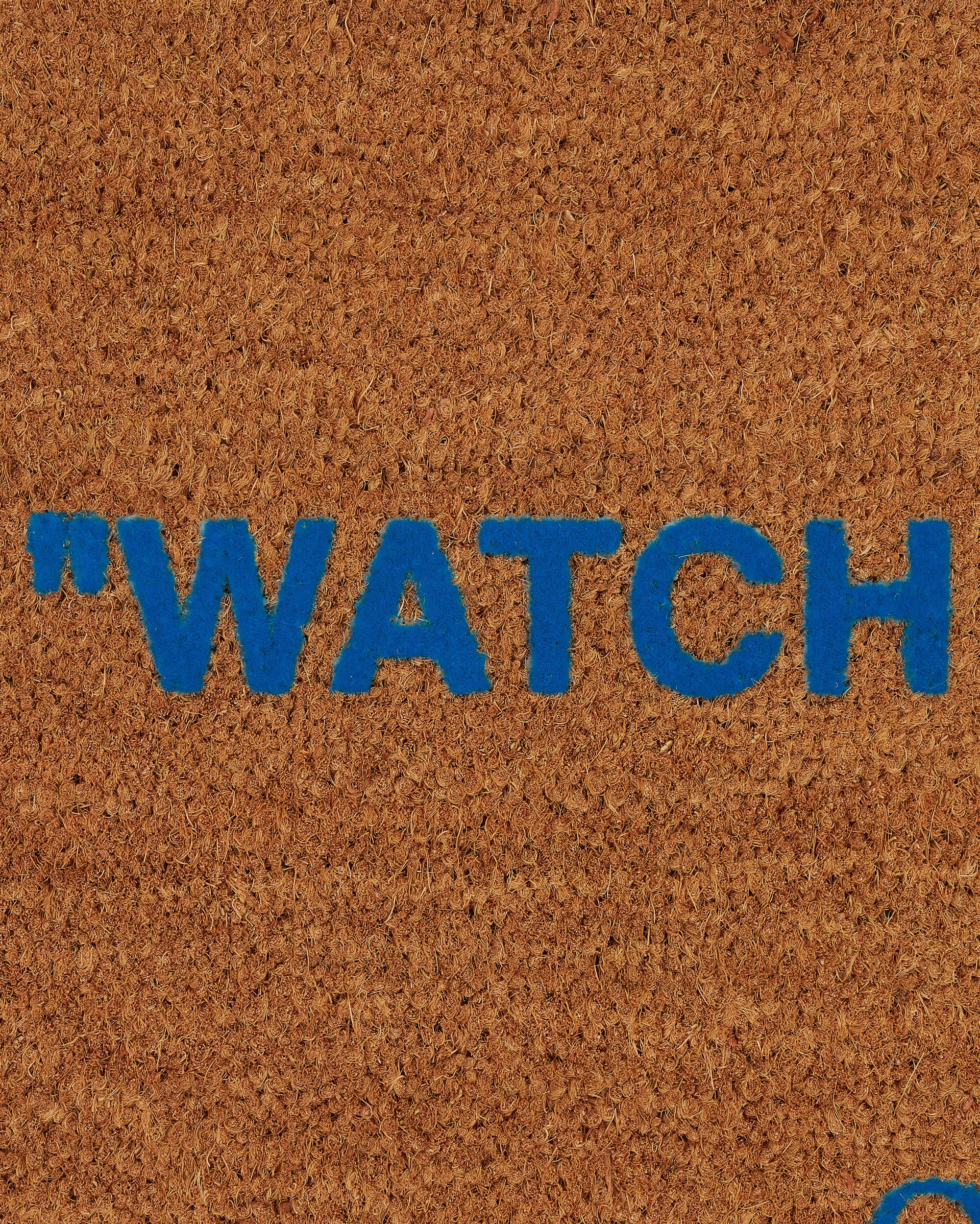 Off-White Doormat Quotes Brown Textile Rugs OHZG006T23MAT001 6040