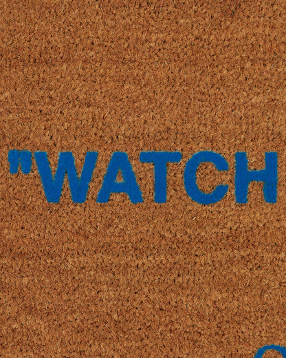 Off-White Doormat Quotes Brown Textile Rugs OHZG006T23MAT001 6040