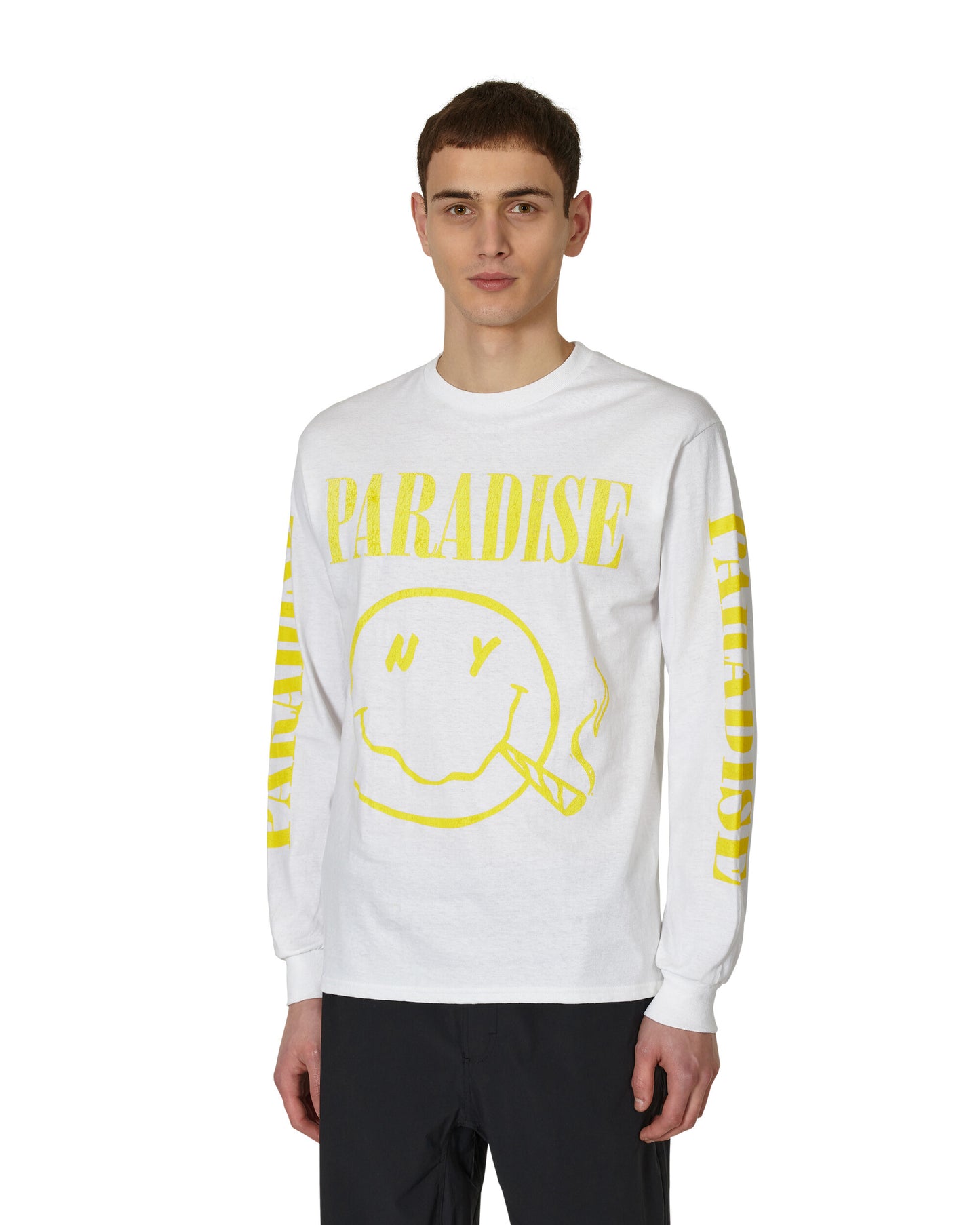 Paradis3 Nirvana In Paradis3 Longsleeve White T-Shirts Longsleeve PANIRVANALS 001