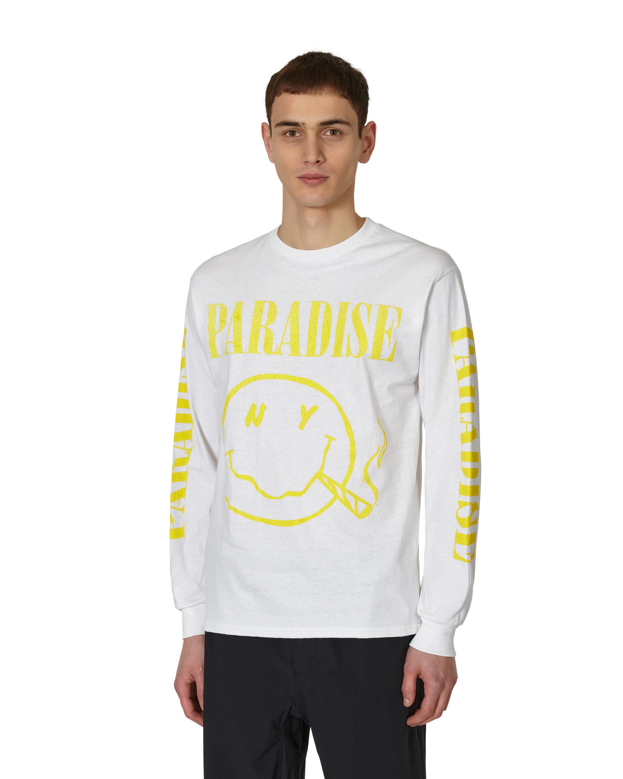 Paradis3 Nirvana In Paradis3 Longsleeve White T-Shirts Longsleeve PANIRVANALS 001