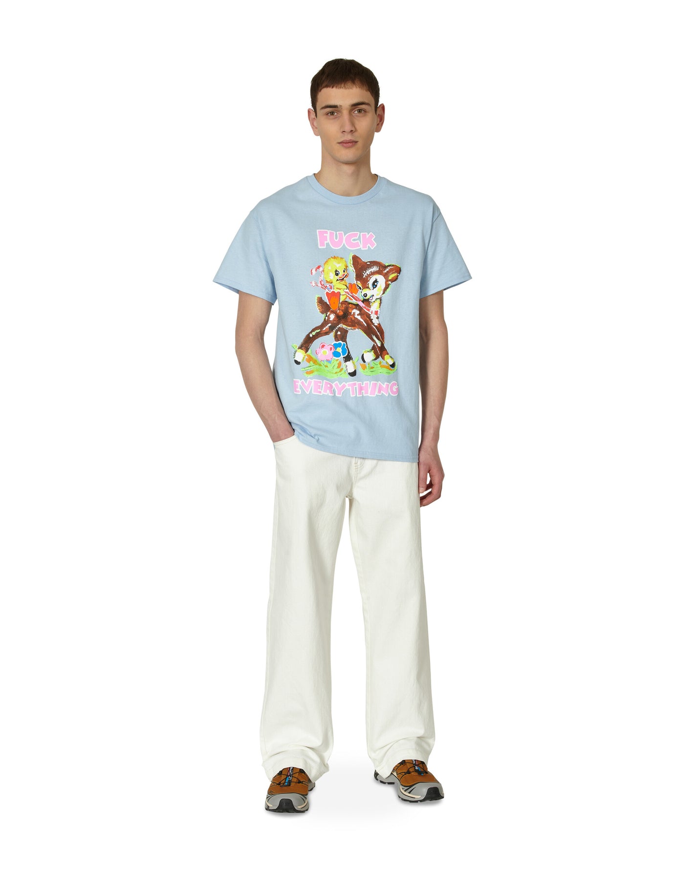 Paradis3 Fuck Everything T-Shirt Light Blue T-Shirts Shortsleeve PAFUCKEVERYTEE 002