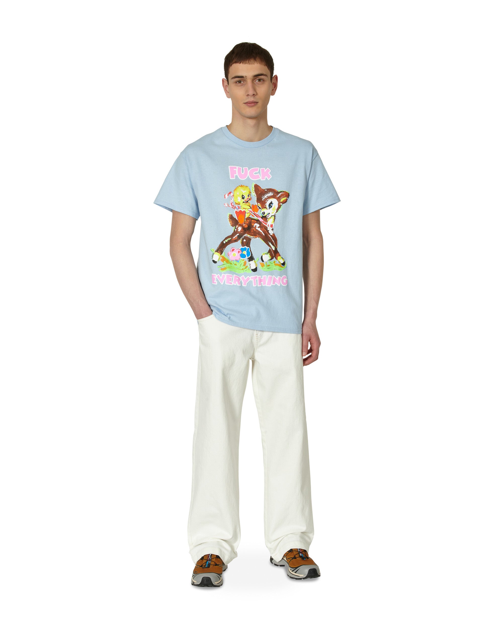 Paradis3 Fuck Everything T-Shirt Light Blue T-Shirts Shortsleeve PAFUCKEVERYTEE 002