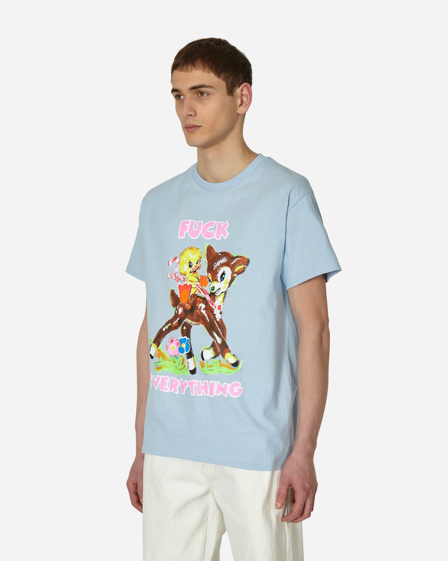 Paradis3 Fuck Everything T-Shirt Light Blue T-Shirts Shortsleeve PAFUCKEVERYTEE 002