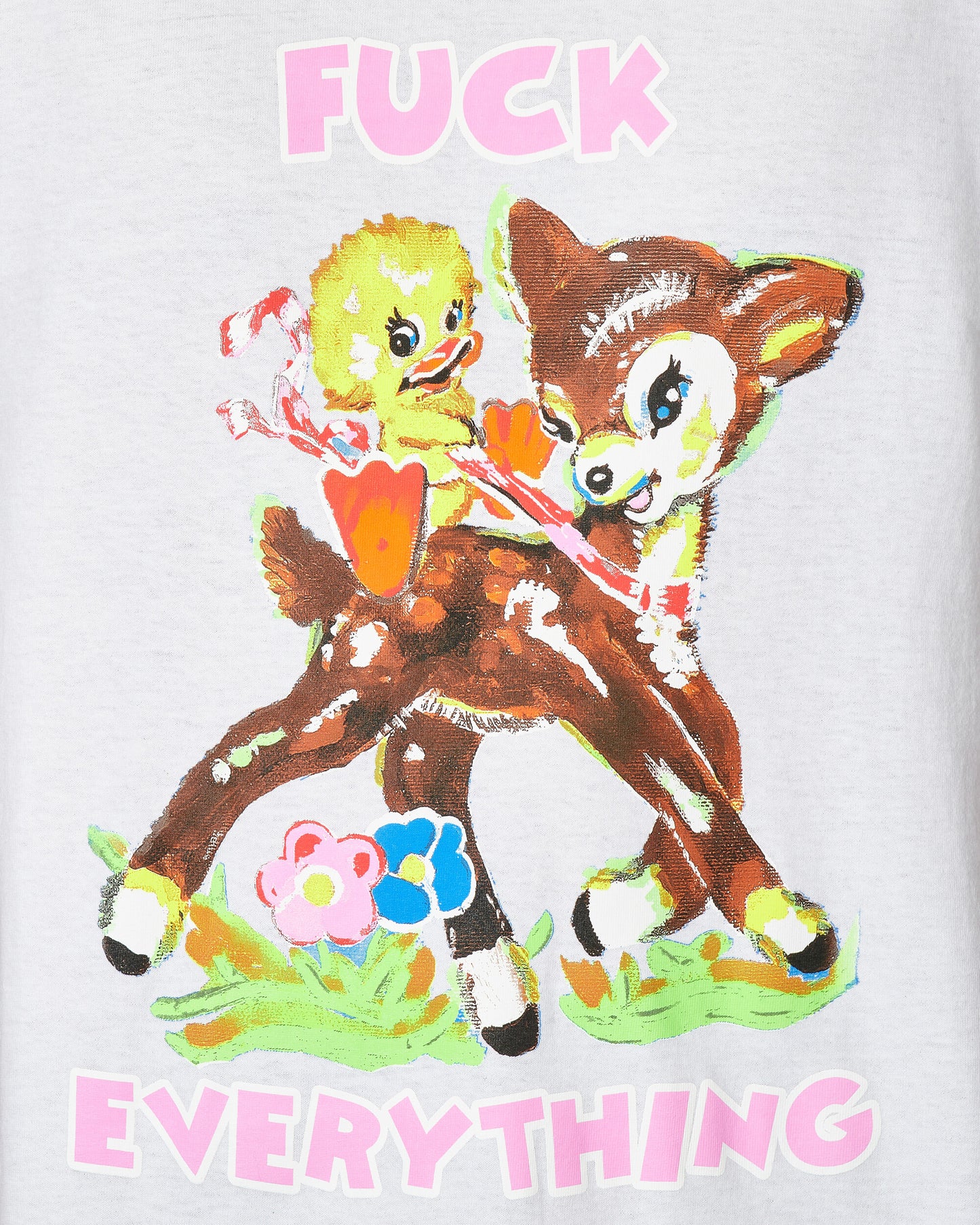 Paradis3 Fuck Everything T-Shirt White T-Shirts Shortsleeve PAFUCKEVERYTEE 001