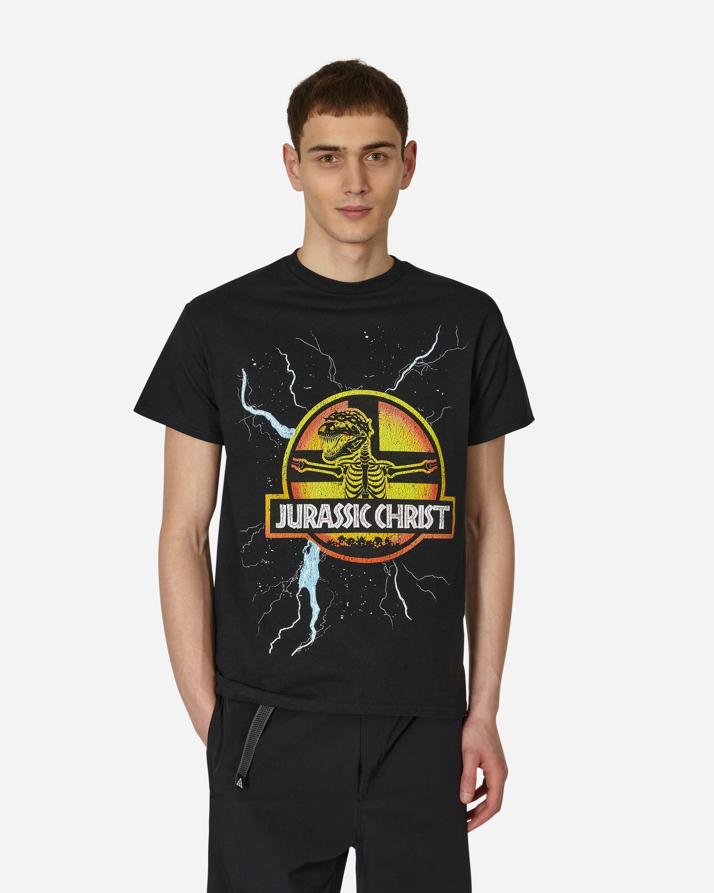 Paradis3 Jurassic Christ T-Shirt Black T-Shirts Shortsleeve PAJURASSTEE 001