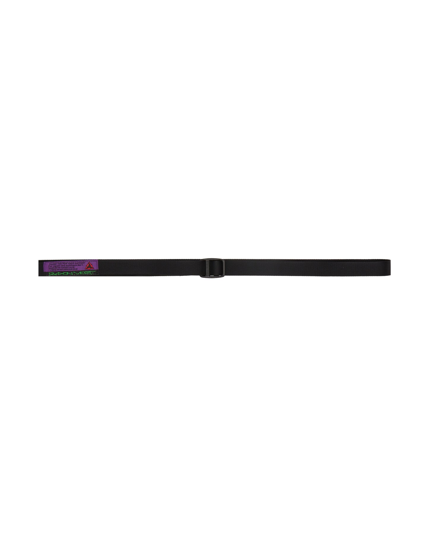 Rayon Vert Ladderlock Belt - 2Cm - Black Black Belts Belt RVS1-AC12 BLACK
