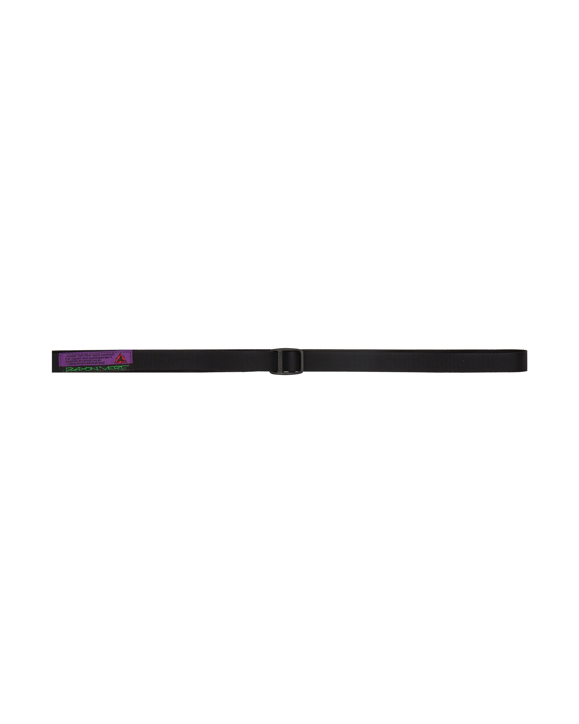 Rayon Vert Ladderlock Belt - 2Cm - Black Black Belts Belt RVS1-AC12 BLACK