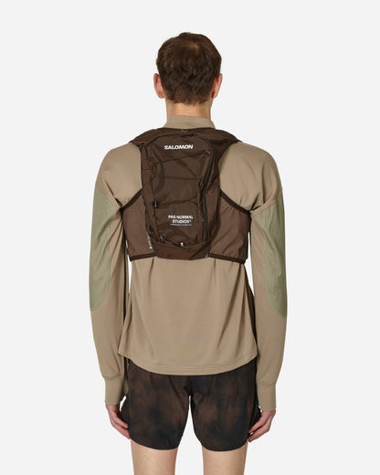 Salomon Active Skin 8 Pas Normal Studios Balck Coffee/Delicioso Coats and Jackets Vests LC2089000