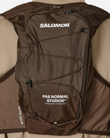 Salomon Active Skin 8 Pas Normal Studios Balck Coffee/Delicioso Coats and Jackets Vests LC2089000