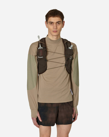 Salomon Active Skin 8 Pas Normal Studios Balck Coffee/Delicioso Coats and Jackets Vests LC2089000