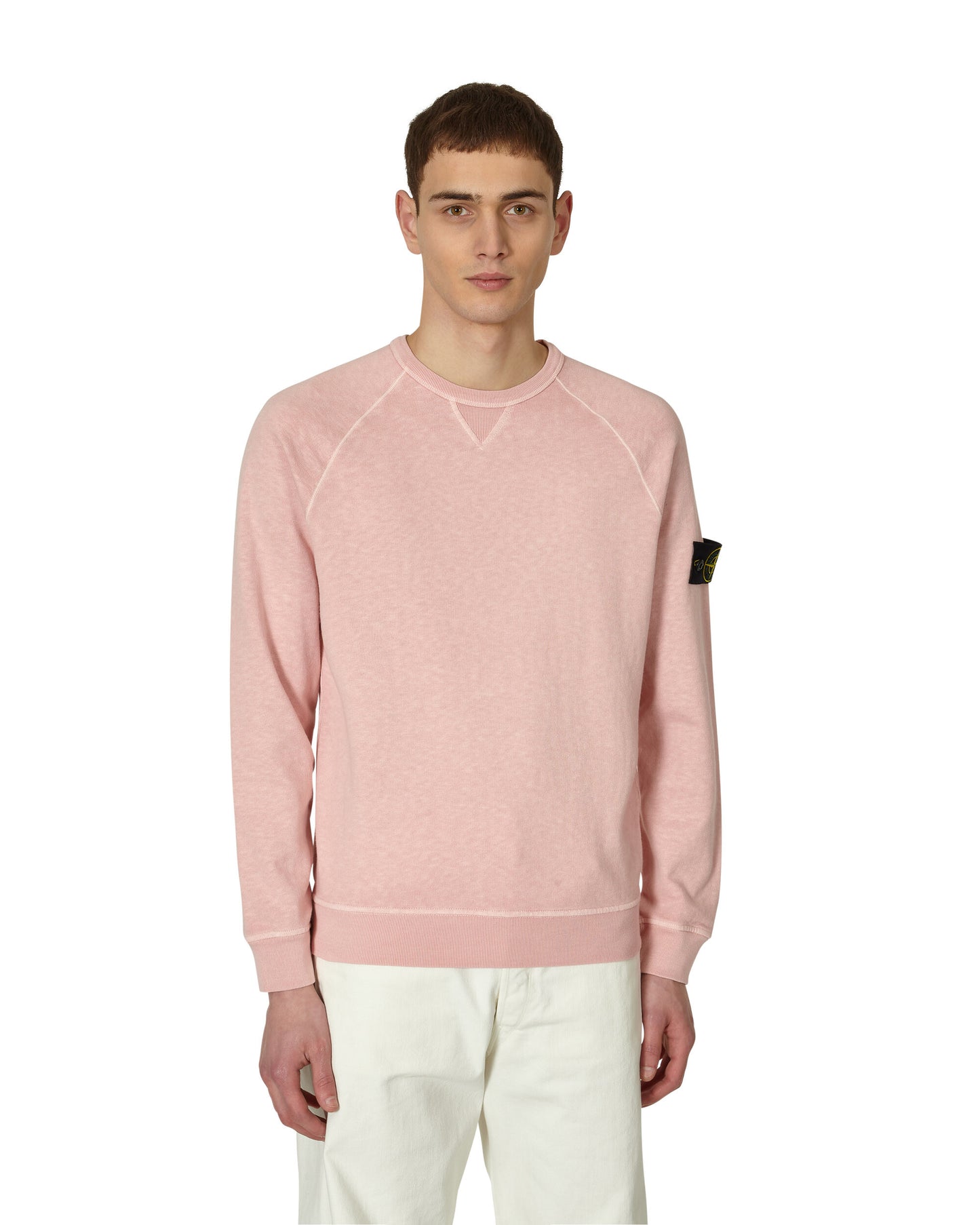 Stone Island Felpa Rosa Sweatshirts Crewneck MO781566360 V0180