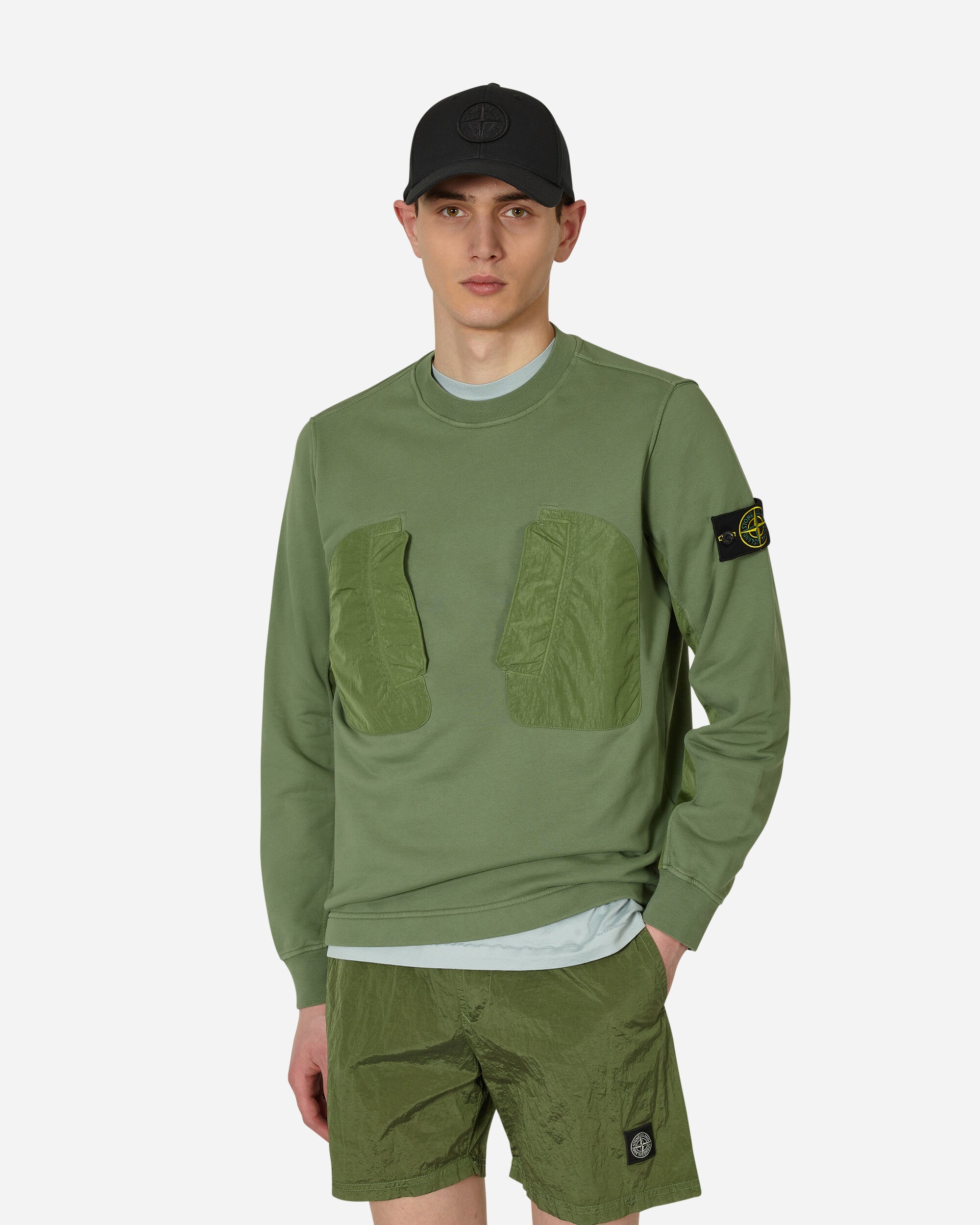 Stone Island Felpa Salvia Sweatshirts Crewneck MO781563954 V0055