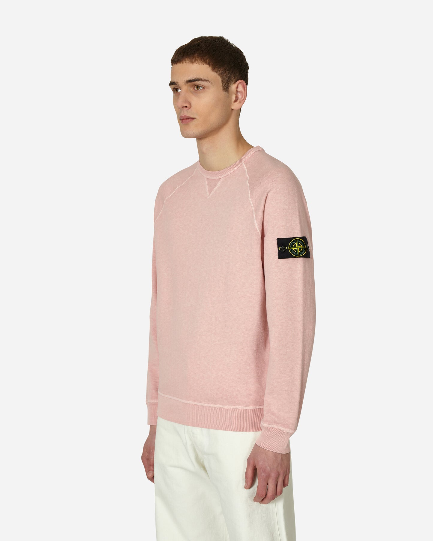 Stone Island Felpa Rosa Sweatshirts Crewneck MO781566360 V0180