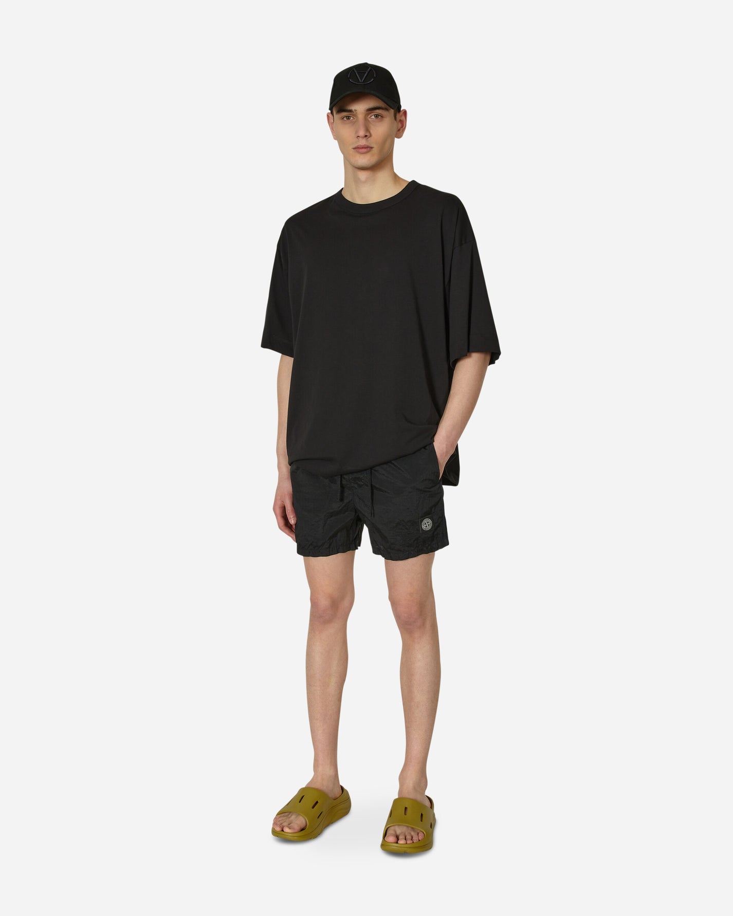 Stone Island Short Nero Swimwear Swim Trunks MO1015B0643 A0029