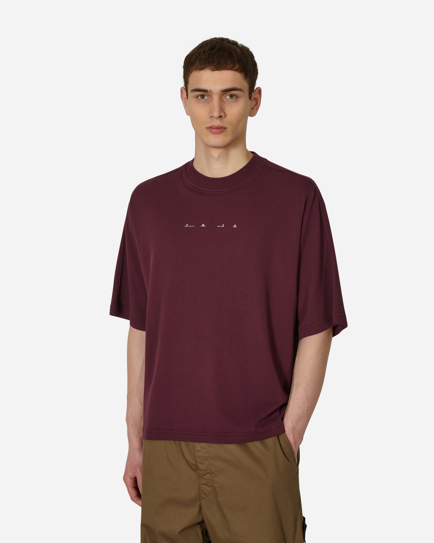Stone Island Shadow Project Ss Sleeve Bordeaux T-Shirts Shortsleeve MO78192052C V2012