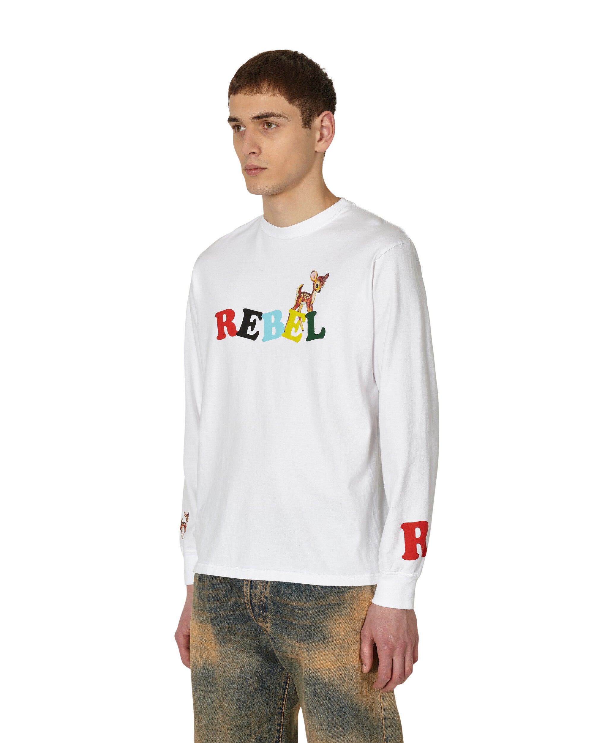 Undercover Bambi Longsleeve White T-Shirts Longsleeve UC1C4892-2 001