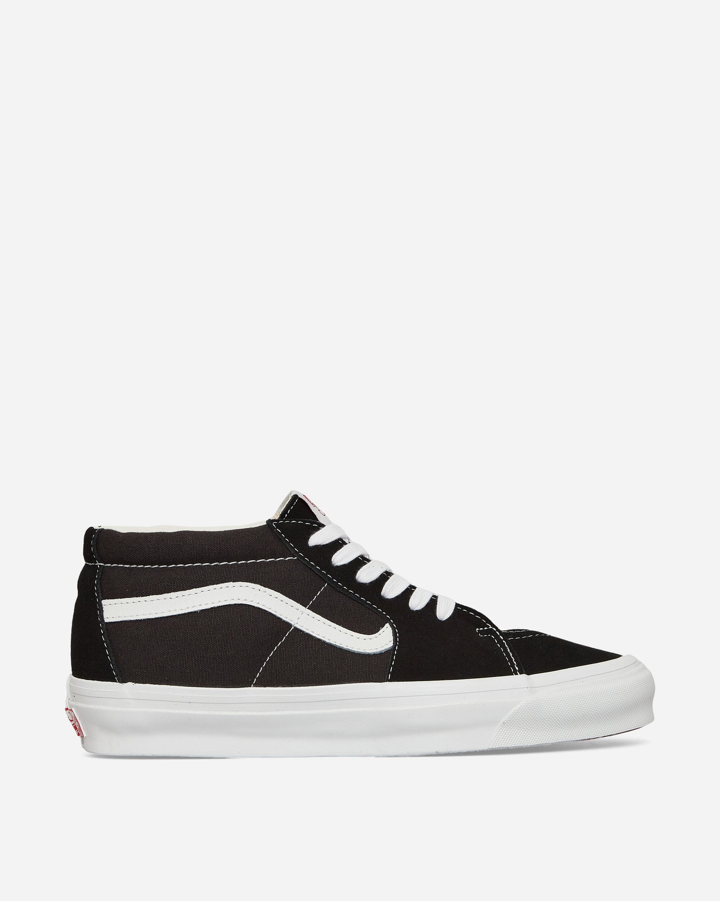 Vans Ua Og Sk8-Mid Lx Suede/Canvas Black/White Sneakers Low VN0A4BVCBA21
