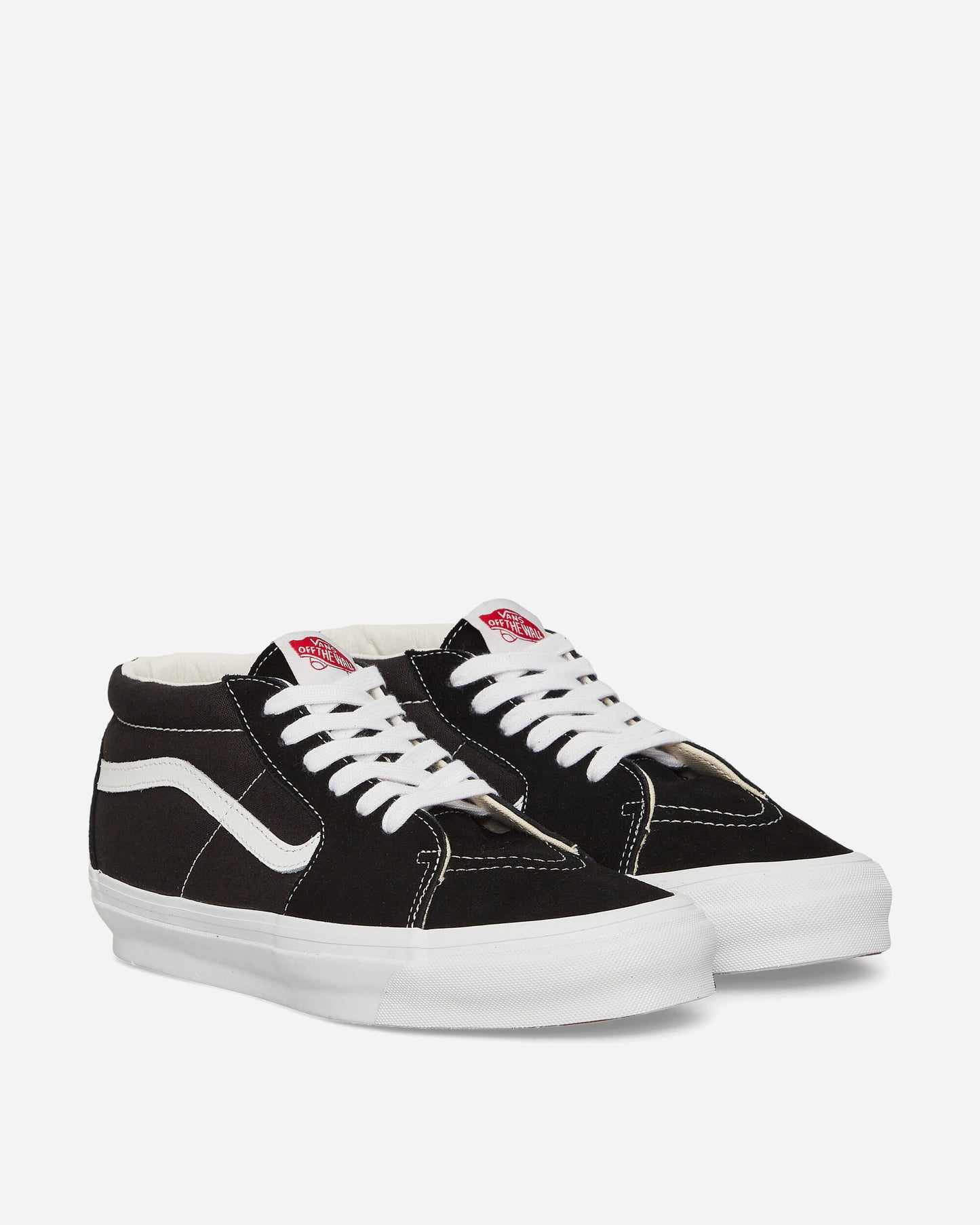 Vans Ua Og Sk8-Mid Lx Suede/Canvas Black/White Sneakers Low VN0A4BVCBA21