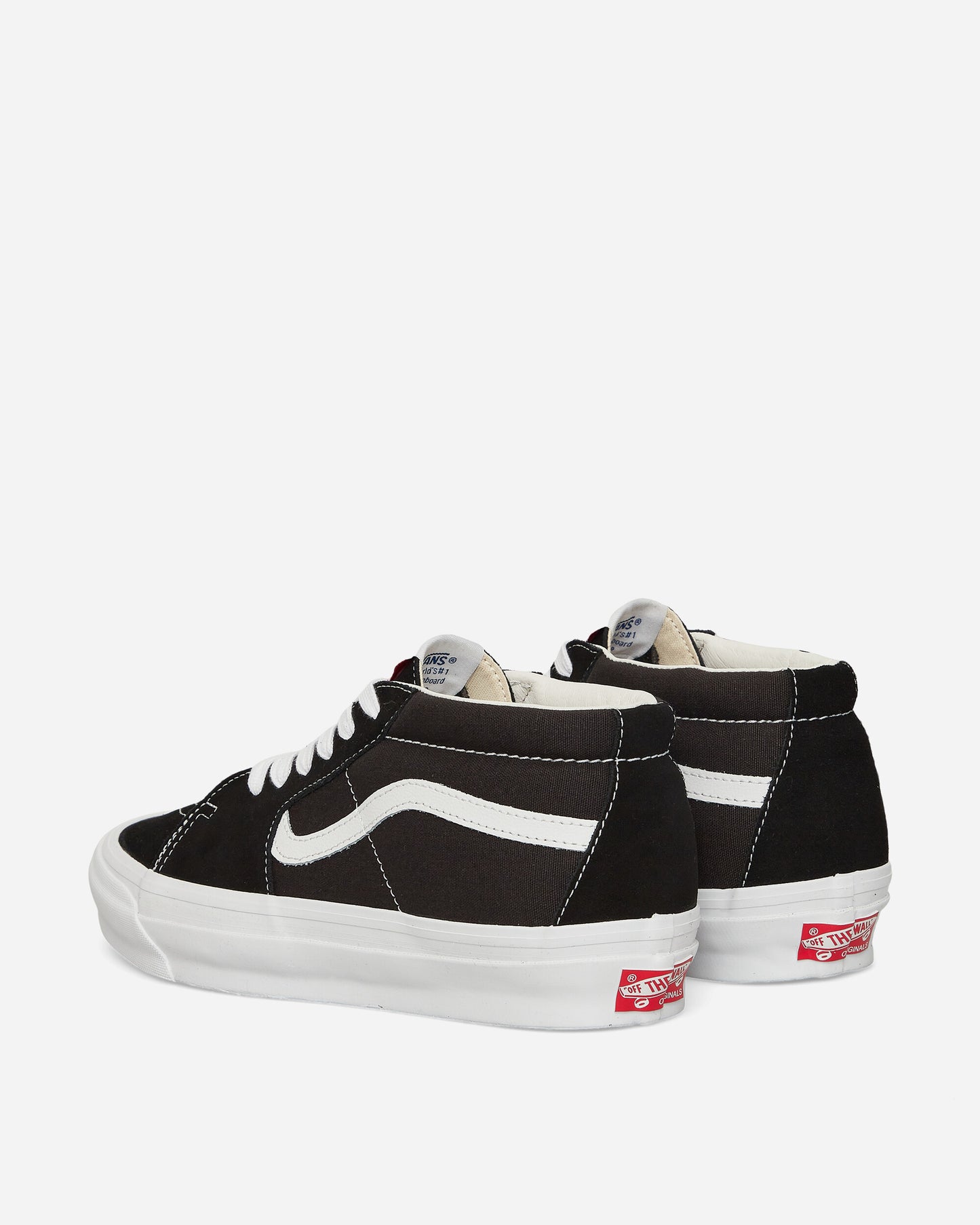 Vans Ua Og Sk8-Mid Lx Suede/Canvas Black/White Sneakers Low VN0A4BVCBA21