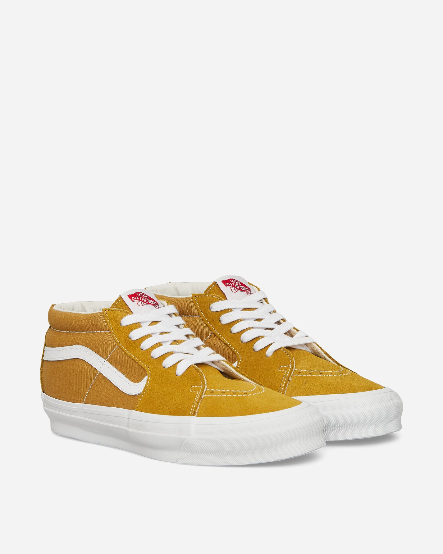 Vans Ua Og Sk8-Mid Lx Suede/Canvas Tobacco/White Sneakers Low VN0A4BVCN2X1