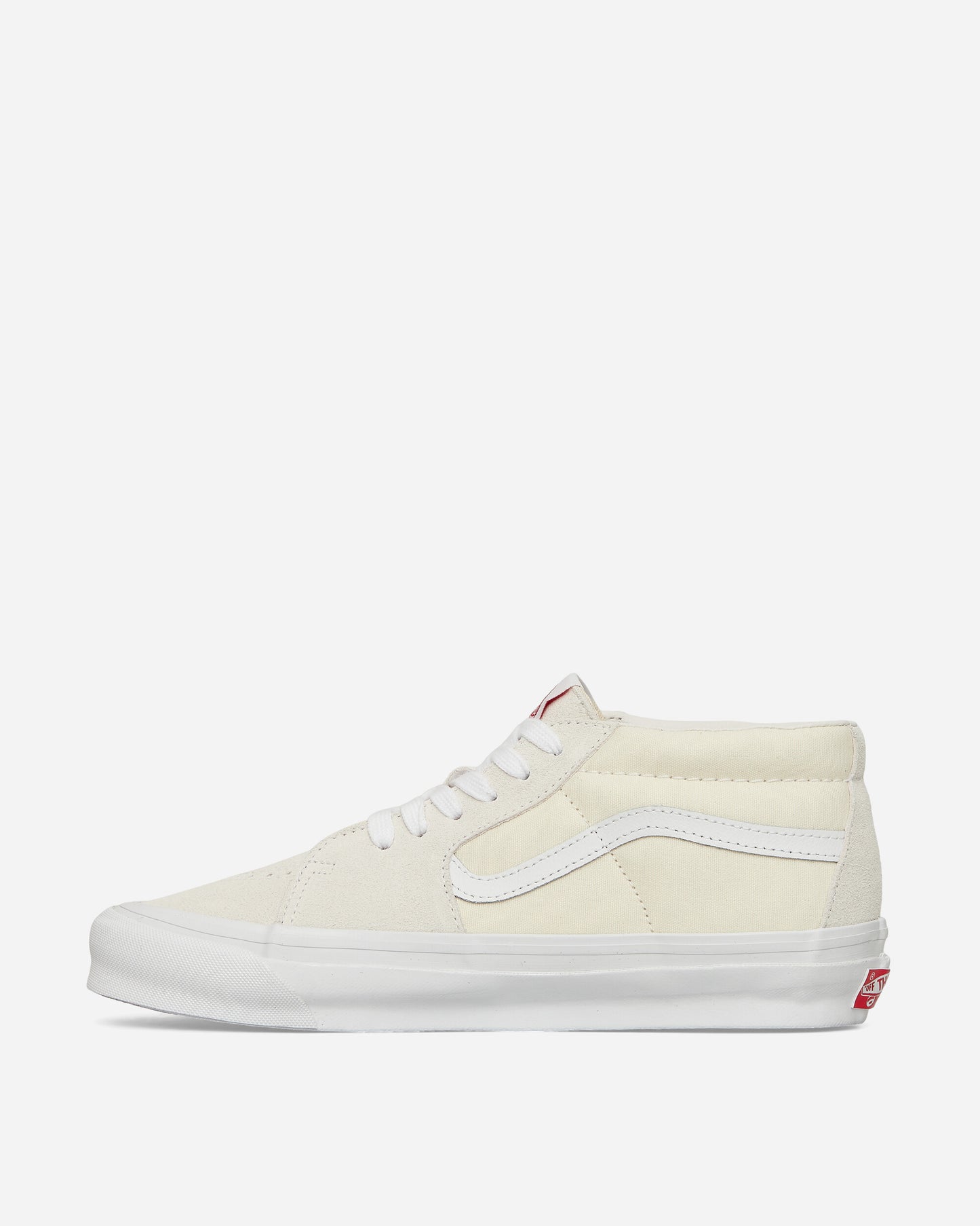 Vans Ua Og Sk8-Mid Lx Suede/Canvas White/White Sneakers Low VN0A4BVCWWW1