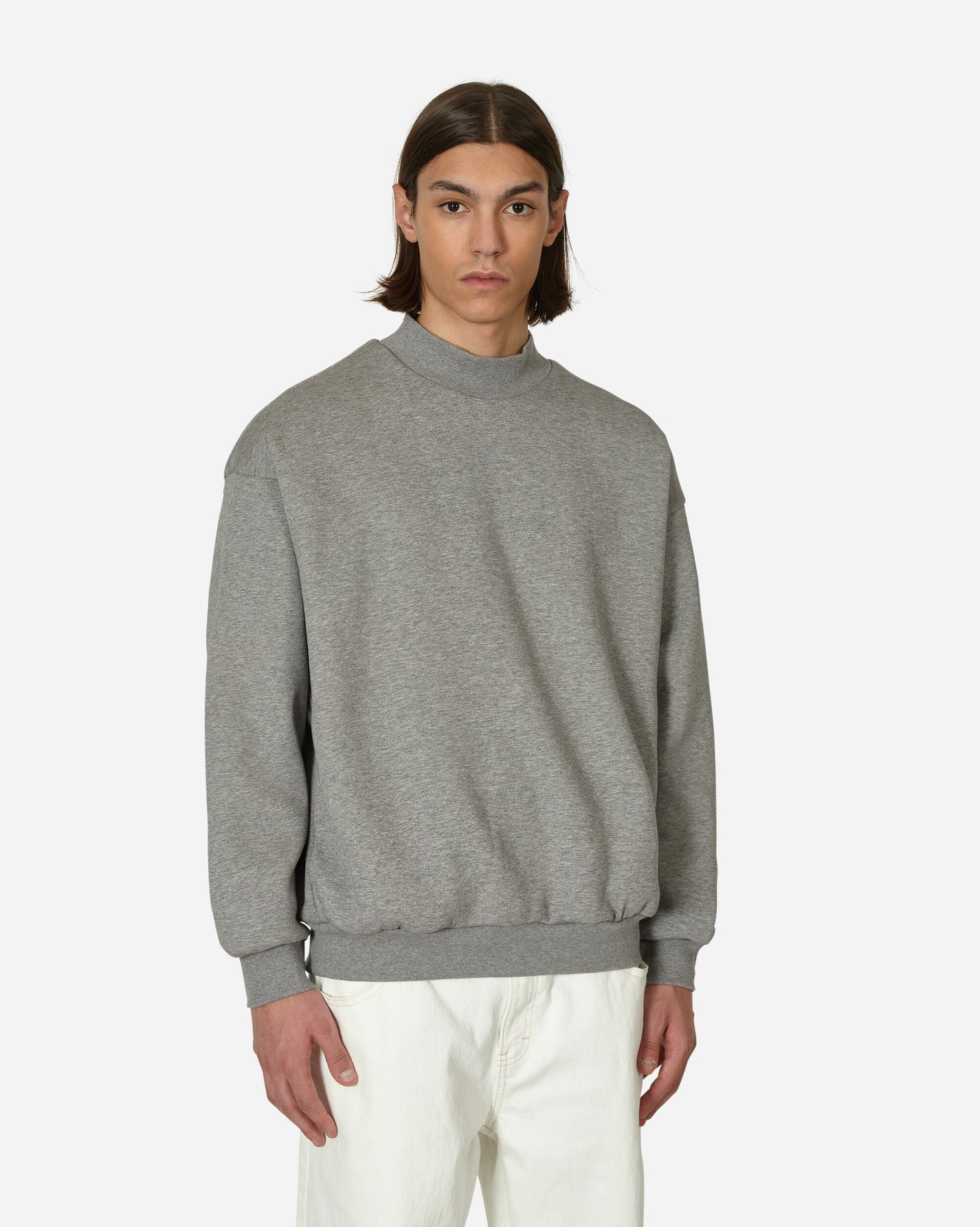 adidas FOG Heather Crew Dkoaht Sweatshirts Crewneck IP1689 001