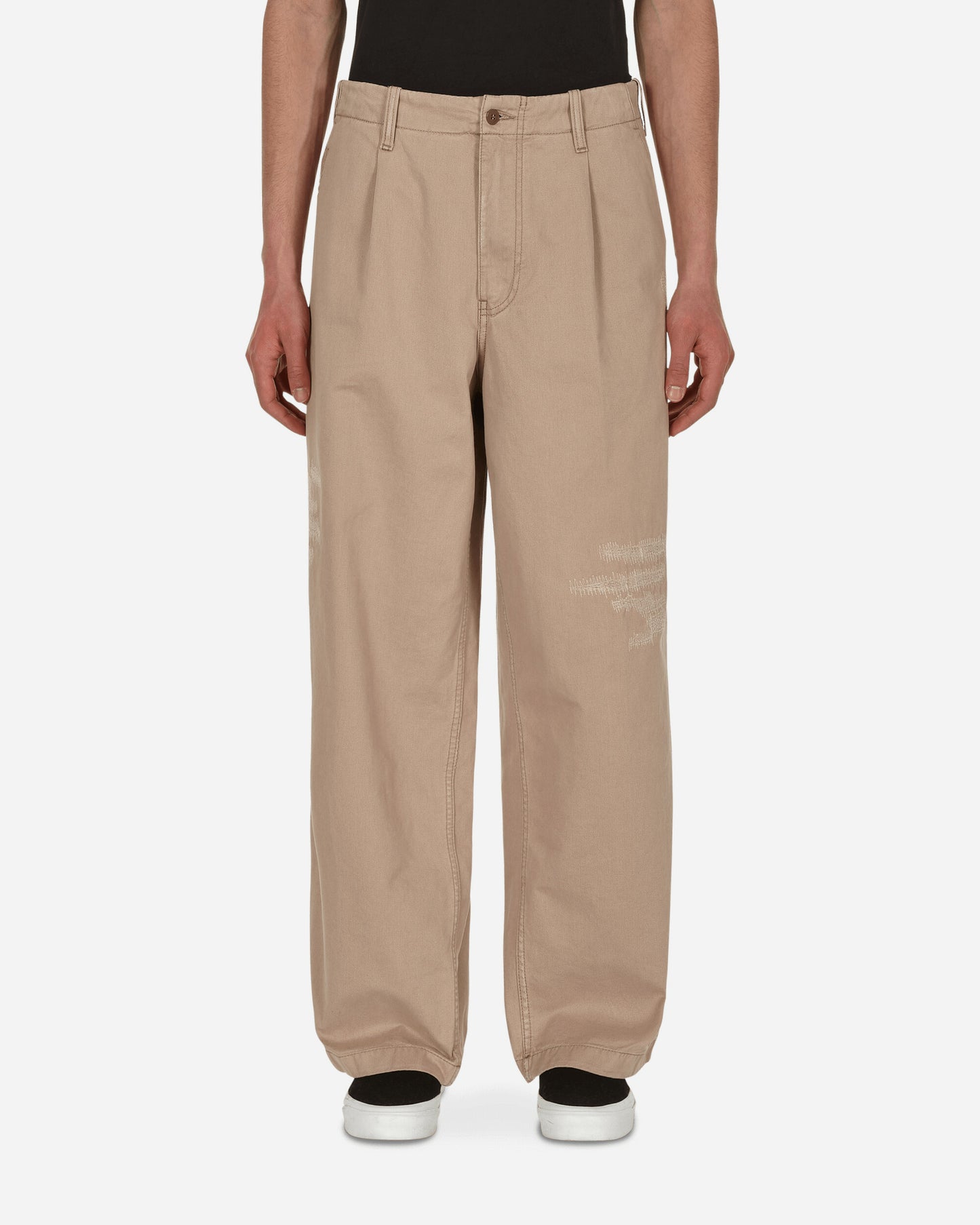 Acne Studios Palau Mended Face Desert Beige Pants Trousers CK0043- AE1
