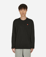 Comme Des Garçons Play Mens Long Black T-Shirts Longsleeve P1T308 1