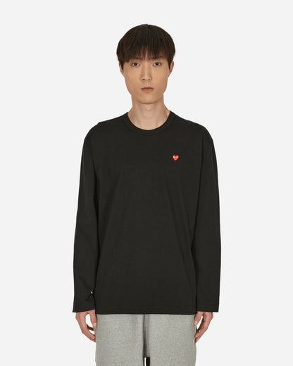 Comme Des Garçons Play Mens Long Black T-Shirts Longsleeve P1T308 1