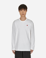 Comme Des Garçons Play Mens Long White T-Shirts Longsleeve P1T308 2