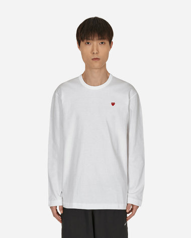 Comme Des Garçons Play Mens Long White T-Shirts Longsleeve P1T308 2